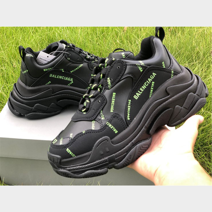 Balenciaga Allover Logo Triple S Sneaker - EUR FASHION