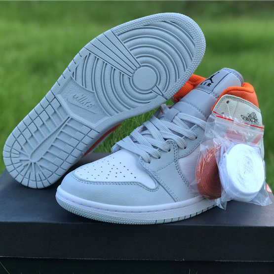 Jordan AJ1 Mid Starfish Orange Platinum CW7591-100 - EUR FASHION