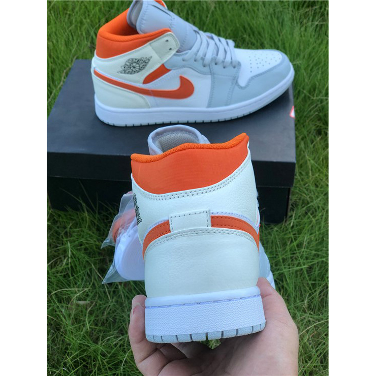 Jordan AJ1 Mid Starfish Orange Platinum CW7591-100 - EUR FASHION