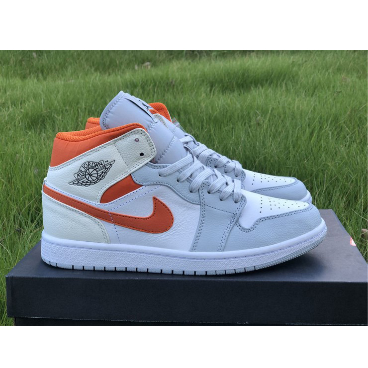 Jordan AJ1 Mid Starfish Orange Platinum CW7591-100 - EUR FASHION