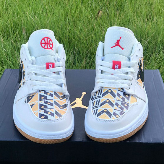 Jordan  AJ1 Low Multi-Color Basketball Shoes CJ4152-101 - EUR FASHION