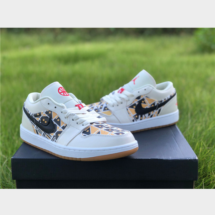 Jordan  AJ1 Low Multi-Color Basketball Shoes CJ4152-101 - EUR FASHION