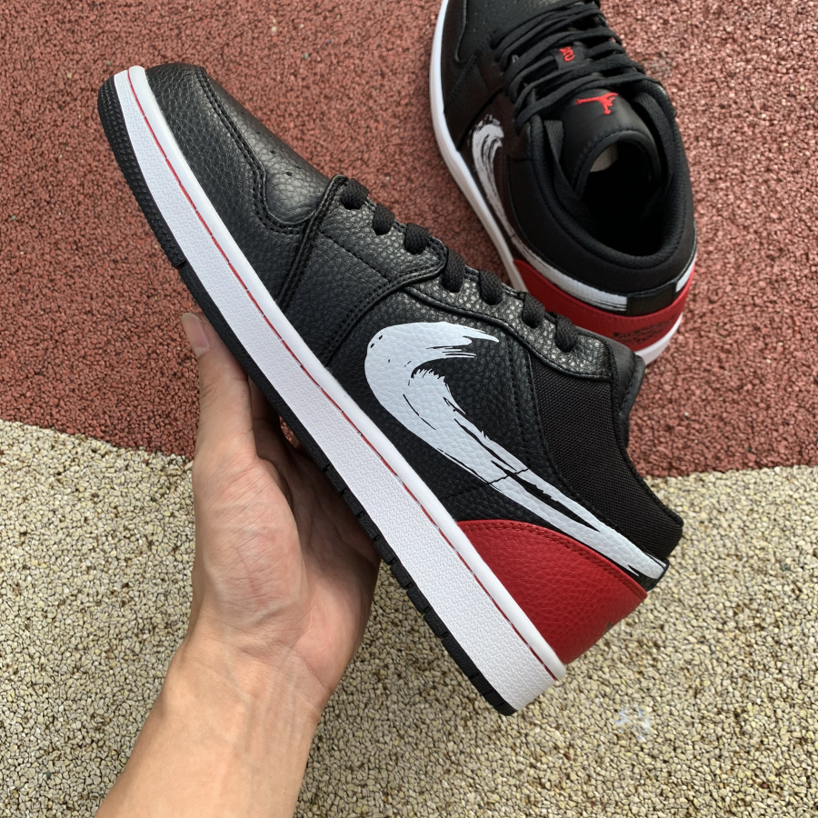 Jordan AJ1 Low Brushstroke DA4659-001 - EUR FASHION