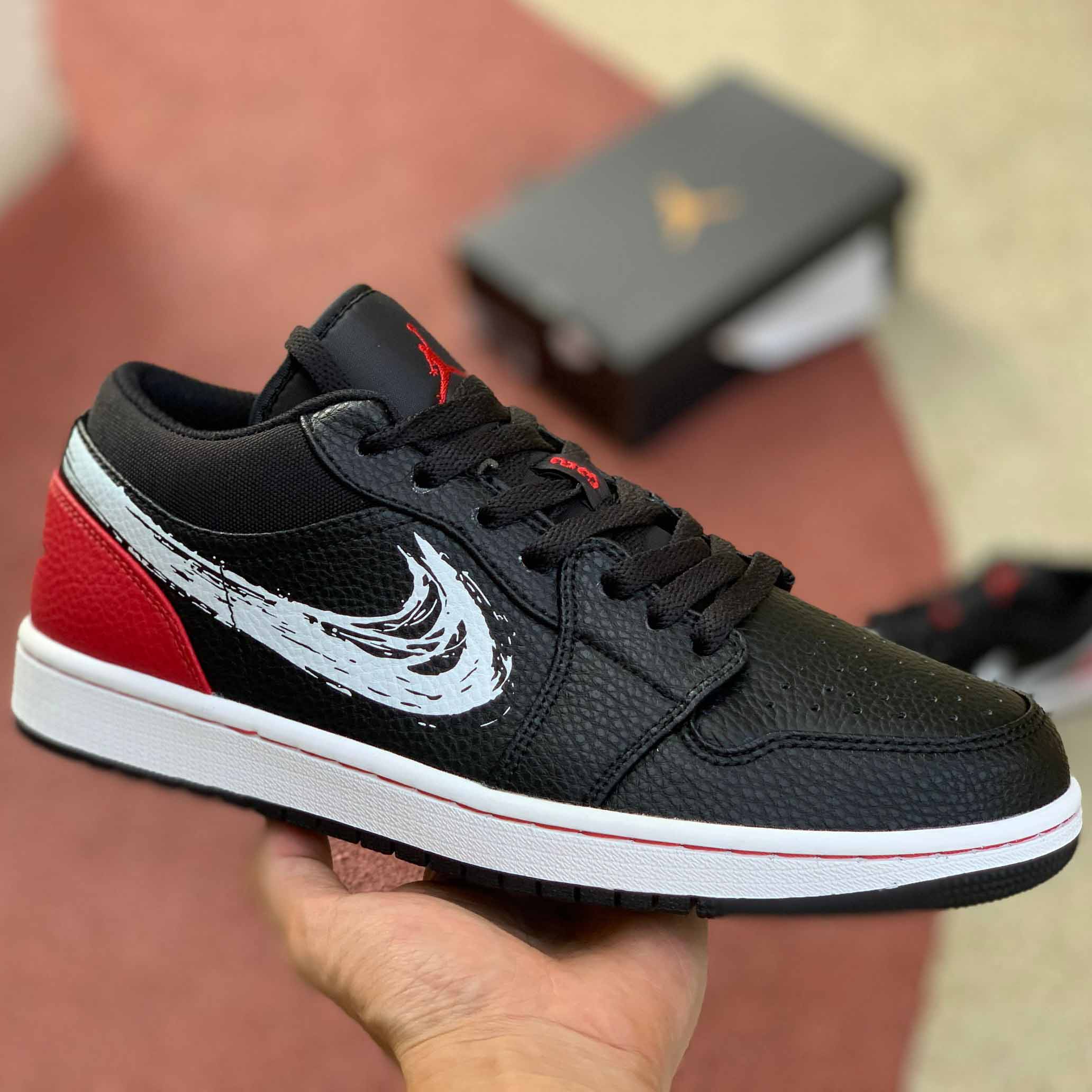 Jordan AJ1 Low Brushstroke DA4659-001 - EUR FASHION
