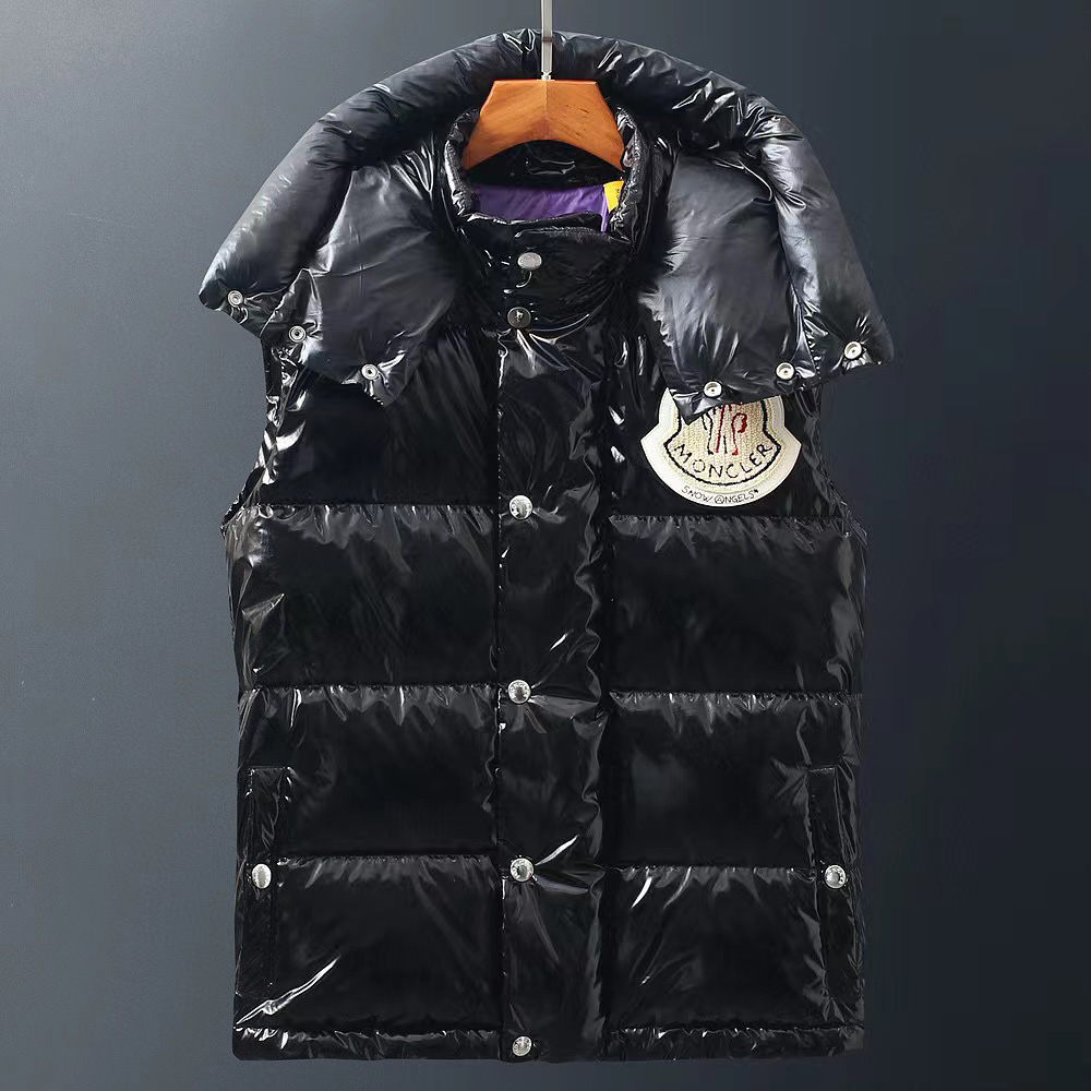 Moncler Black Down Ghany Vest - EUR FASHION