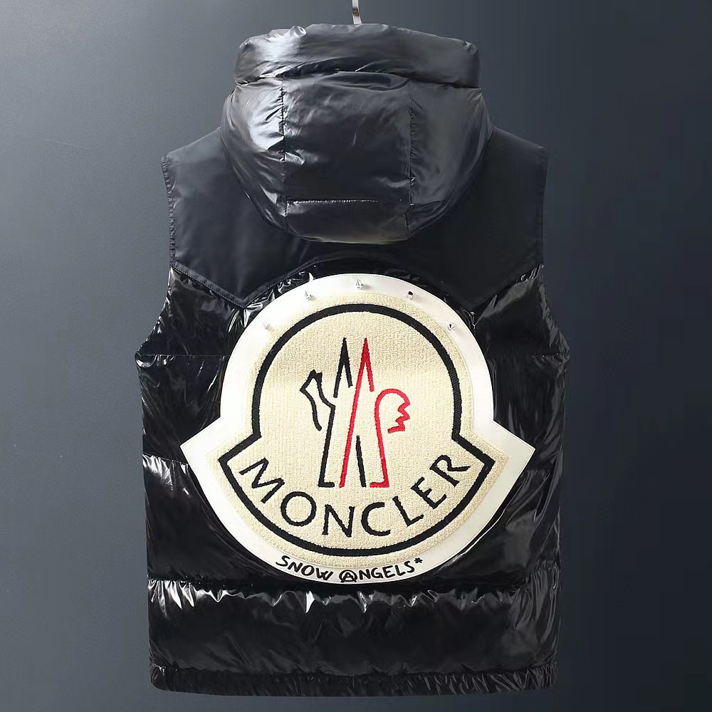 Moncler Black Down Ghany Vest - EUR FASHION