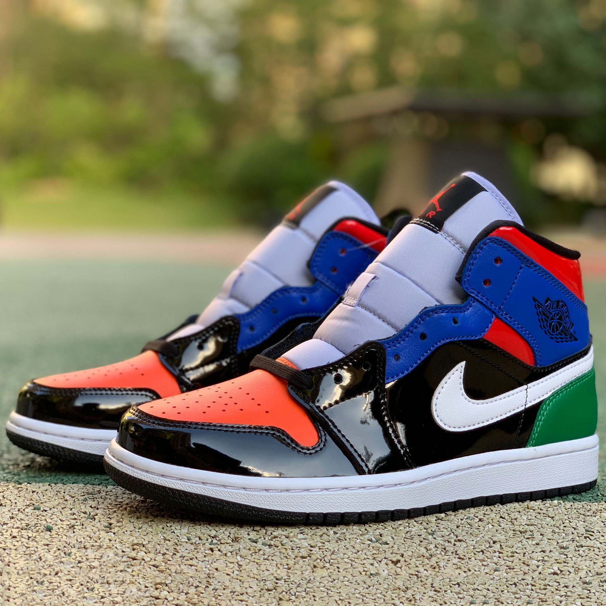 Jordan Air 1 Mid SE “Multicolor Patent” - EUR FASHION