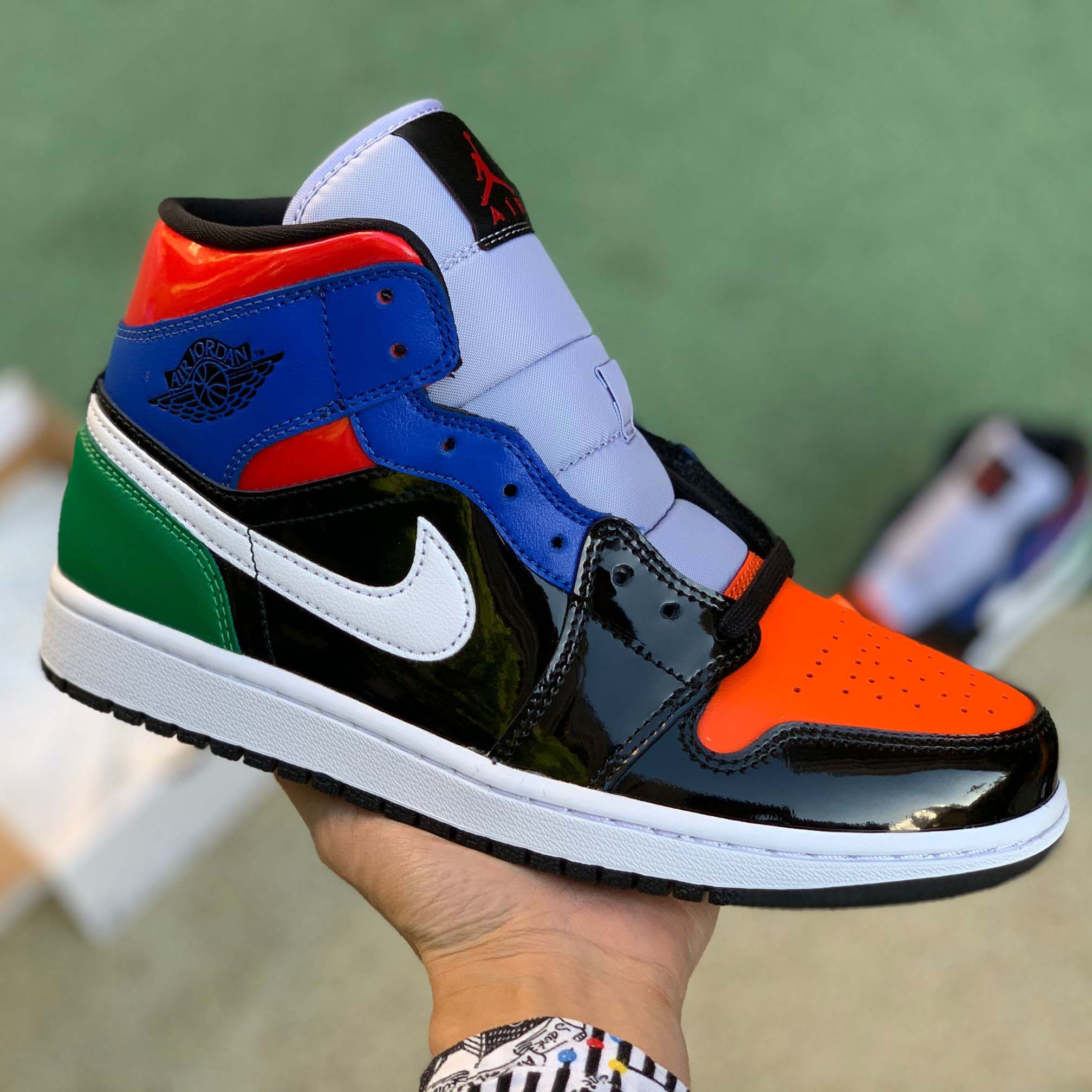 Jordan Air 1 Mid SE “Multicolor Patent” - EUR FASHION