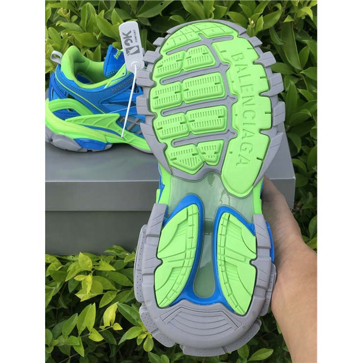 Balenciaga Blue & Green Track.2 Sneakers - EUR FASHION