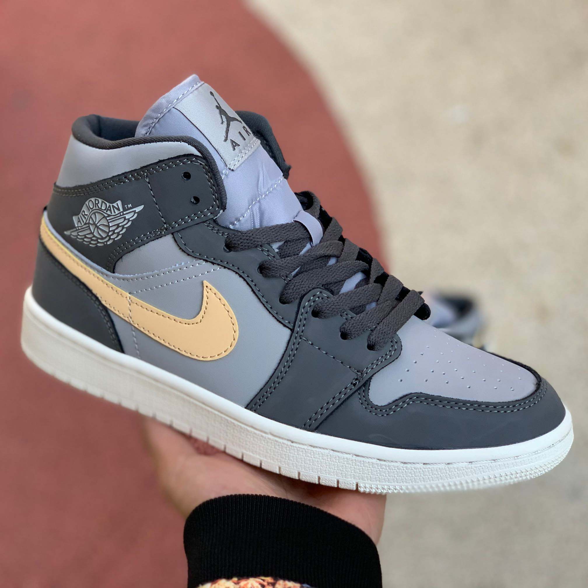 Jordan Air 1 Mid Iron Grey/White Onyx BQ6472 020 - EUR FASHION