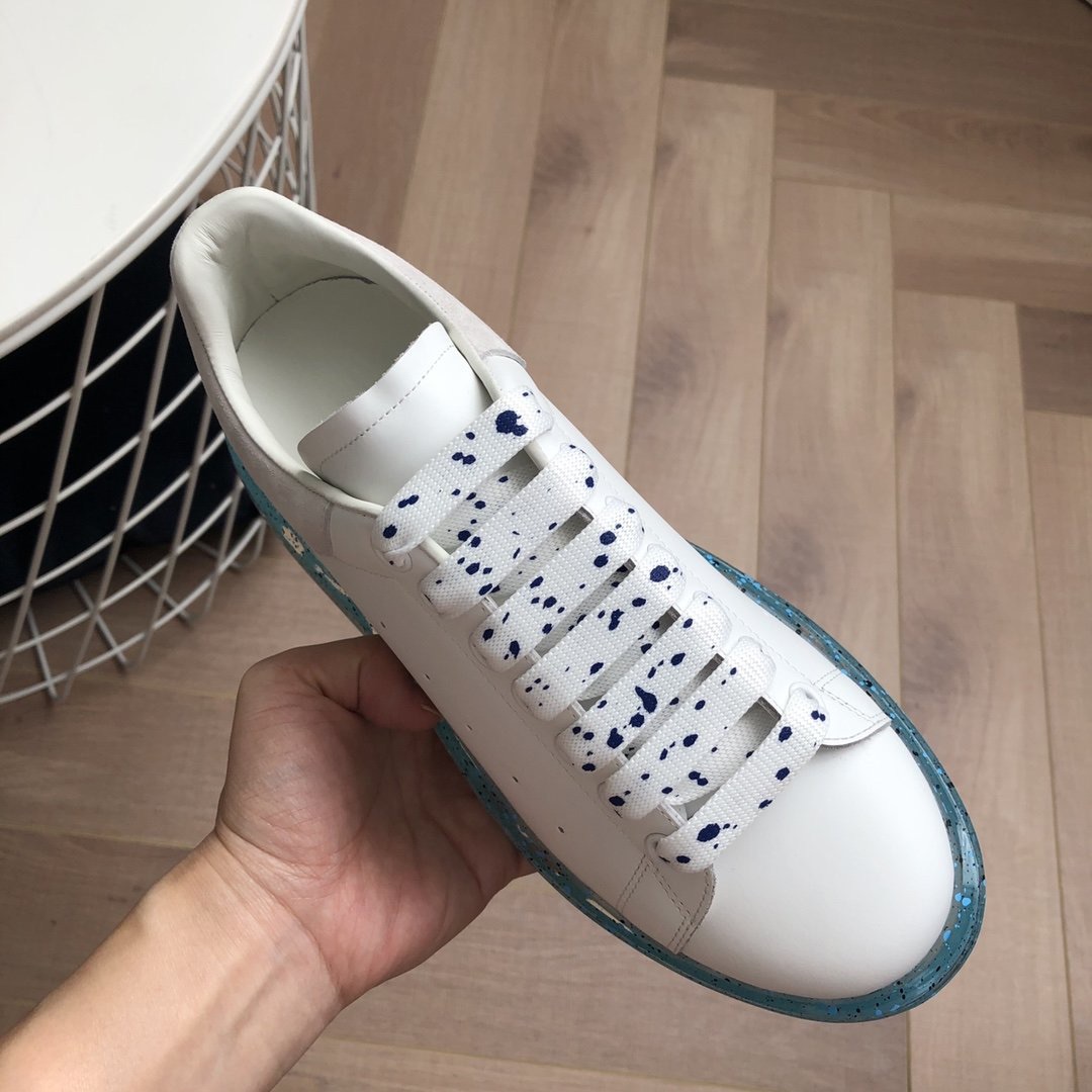 Alexander Mqueen Air Platform Leather Sneakers - EUR FASHION