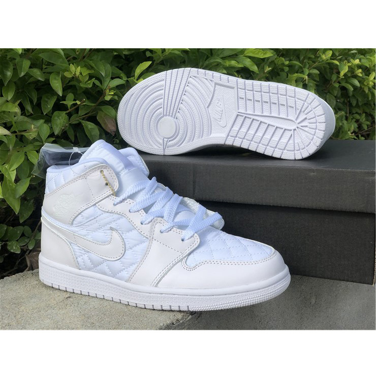Jordan Air 1 Mid White Quilted DB6078-100 - EUR FASHION