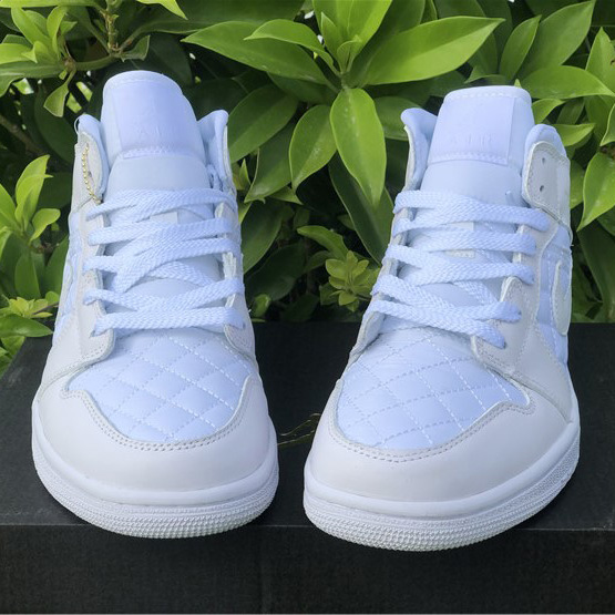 Jordan Air 1 Mid White Quilted DB6078-100 - EUR FASHION