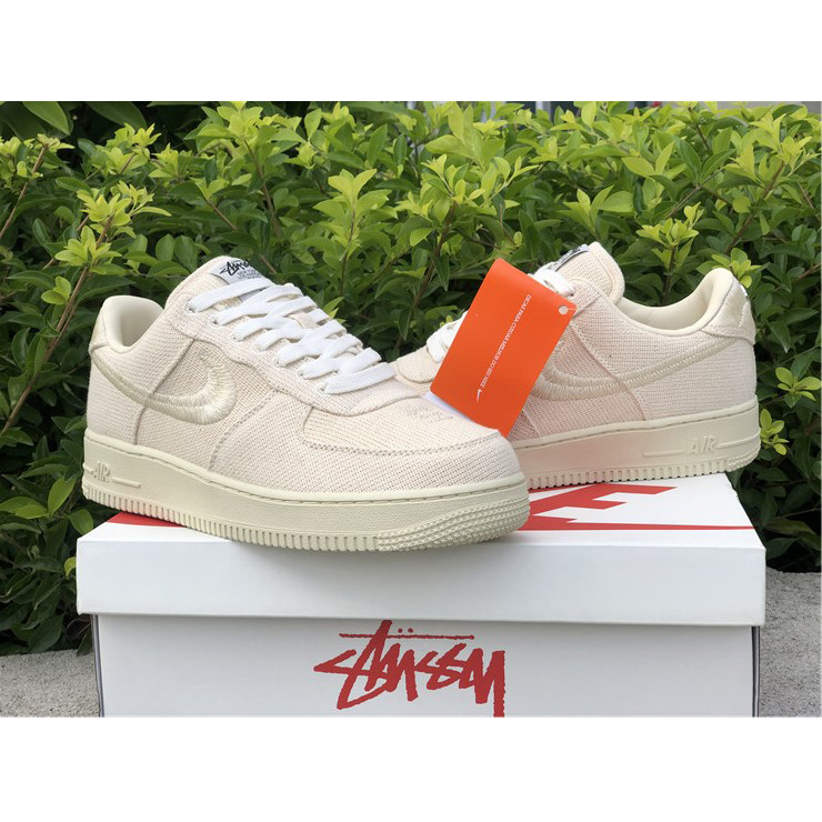 Stussy X Nike Air Force 1 Low Beige - EUR FASHION