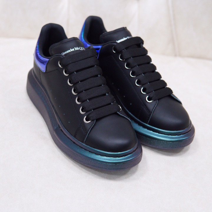 Alexander Mqueen Air Platform Leather Sneakers - EUR FASHION
