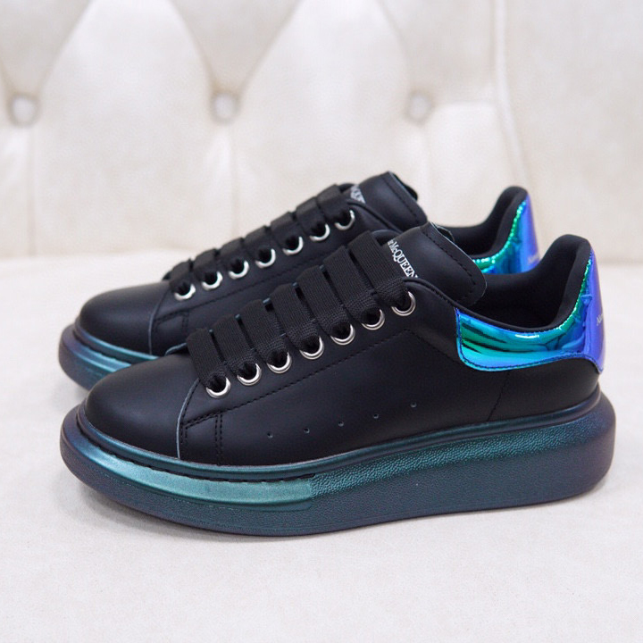 Alexander Mqueen Air Platform Leather Sneakers - EUR FASHION