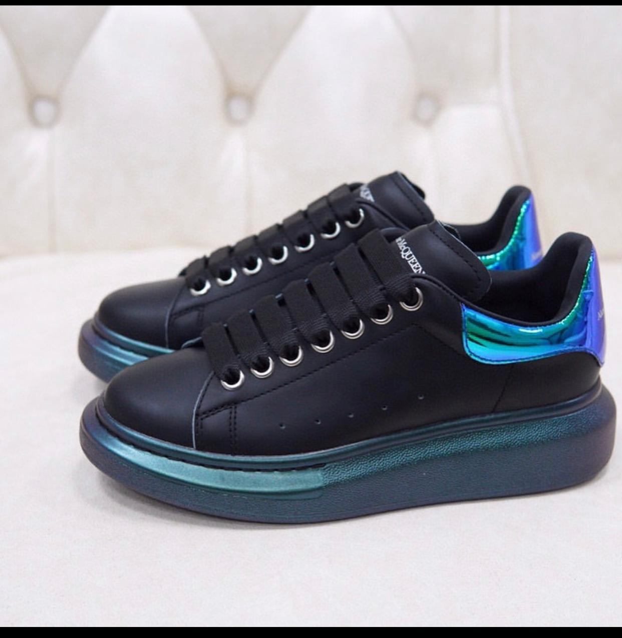 Alexander Mqueen Air Platform Leather Sneakers - EUR FASHION