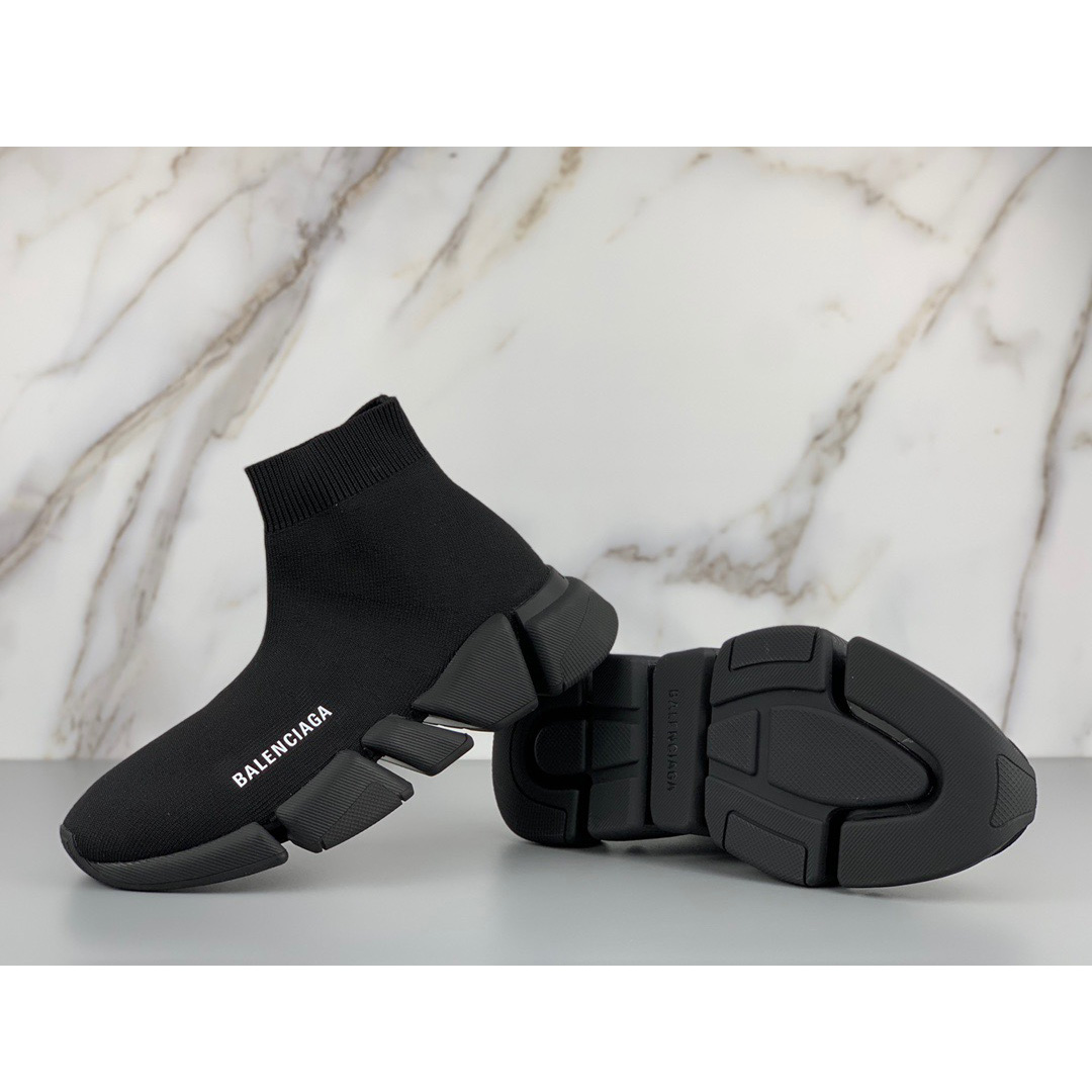 Balenciaga Black Speed.2 Lt Knit Sole - EUR FASHION
