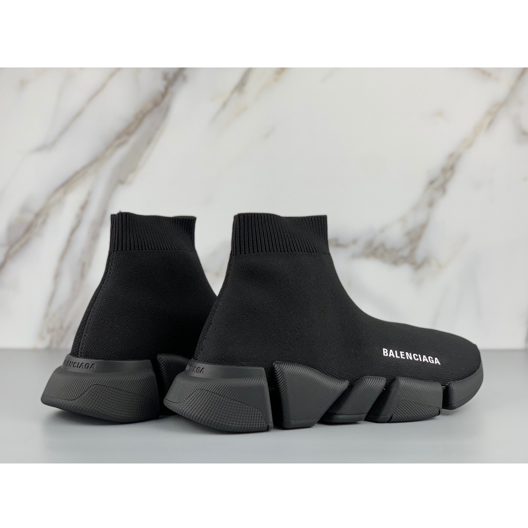 Balenciaga Black Speed.2 Lt Knit Sole - EUR FASHION