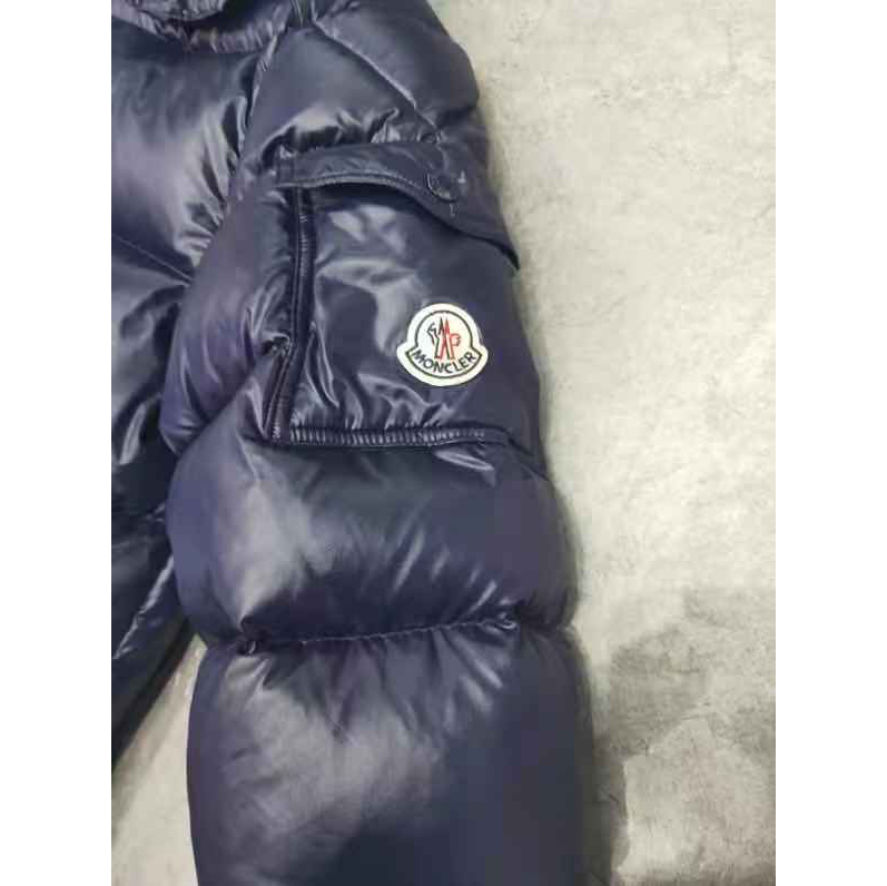 Moncler Logo Print Zipper Down Jacket  - EUR FASHION