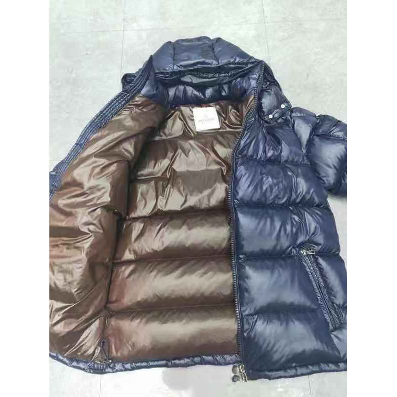 Moncler Logo Print Zipper Down Jacket  - EUR FASHION