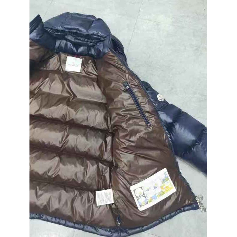 Moncler Logo Print Zipper Down Jacket  - EUR FASHION