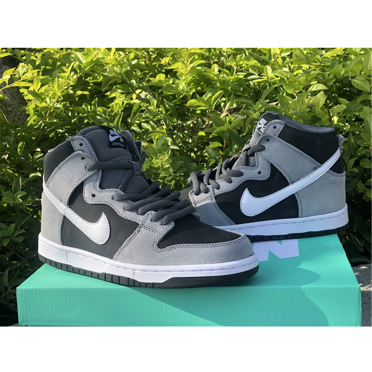 Nike SB Dunk High Pro Dark Grey Black White 854851-010 - EUR FASHION