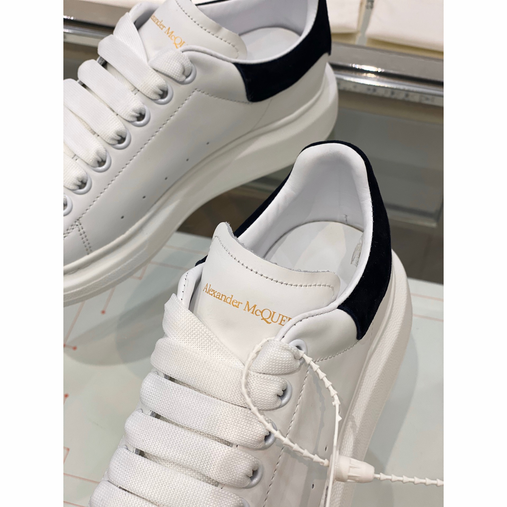 Alexander Mqueen Air Platform Suede Leather Sneakers  - EUR FASHION