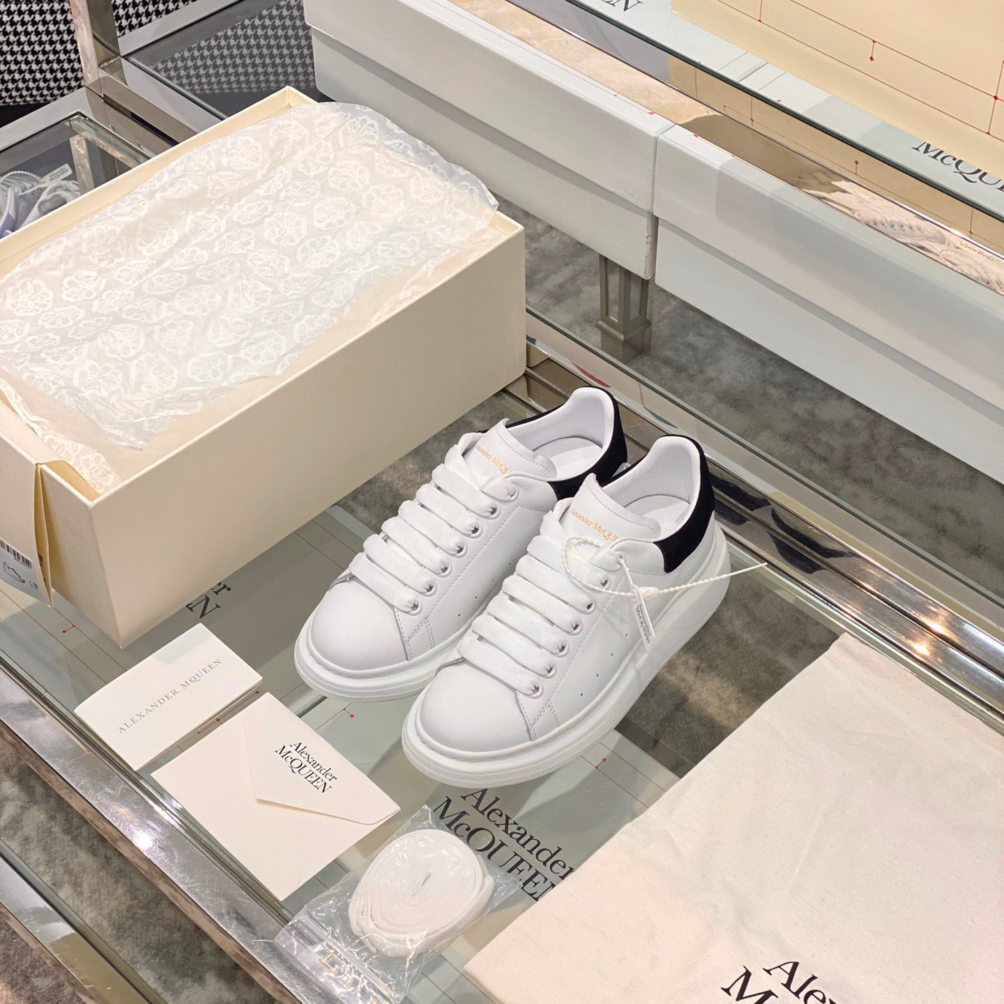 Alexander Mqueen Air Platform Suede Leather Sneakers  - EUR FASHION