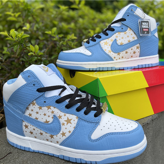 Nike Dunk High Pro SB Supreme Blue Stars 307385-141 - EUR FASHION