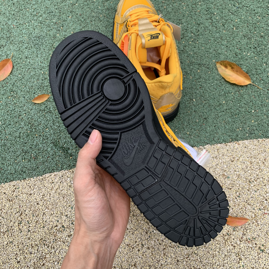 Nike Air Rubber Dunk Off-White University Gold - EUR FASHION