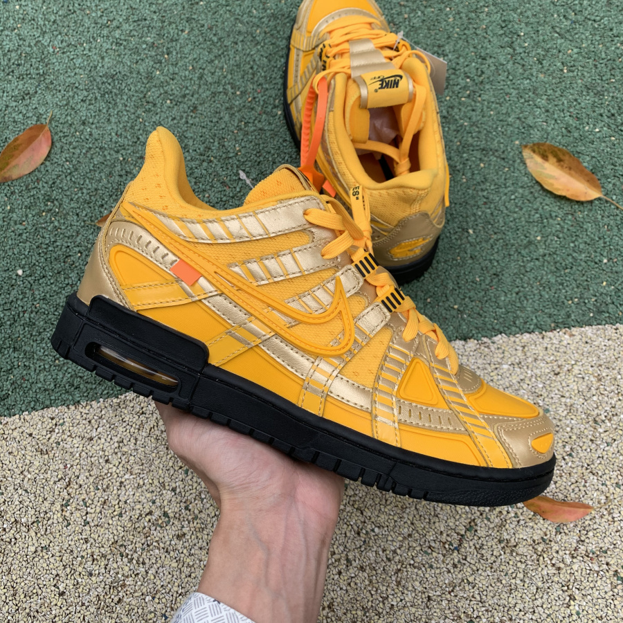 Nike Air Rubber Dunk Off-White University Gold - EUR FASHION