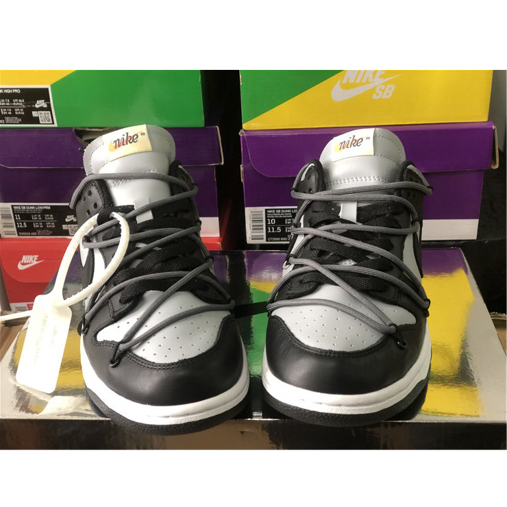 Off-White X Nike Dunk Low Grey Black CT0856-007 - EUR FASHION