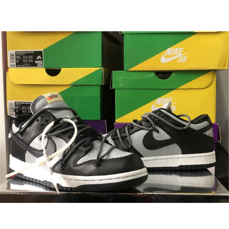 Off-White X Nike Dunk Low Grey Black CT0856-007 - EUR FASHION