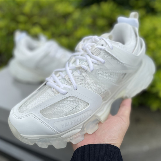 Balenciaga Track Panelled Faux-leather Trainers - EUR FASHION