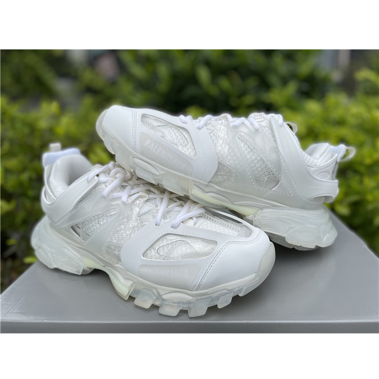 Balenciaga Track Panelled Faux-leather Trainers - EUR FASHION