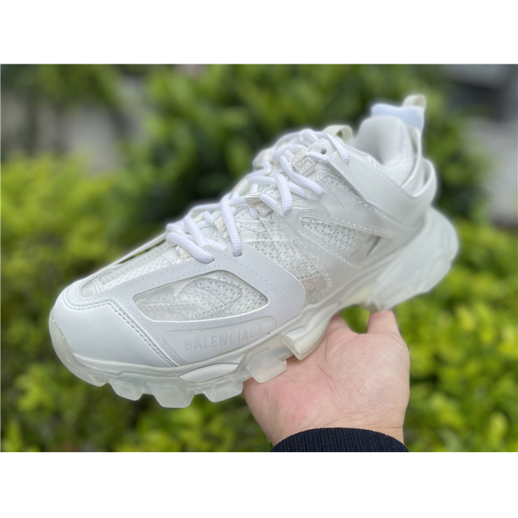 Balenciaga Track Panelled Faux-leather Trainers - EUR FASHION