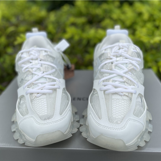 Balenciaga Track Panelled Faux-leather Trainers - EUR FASHION