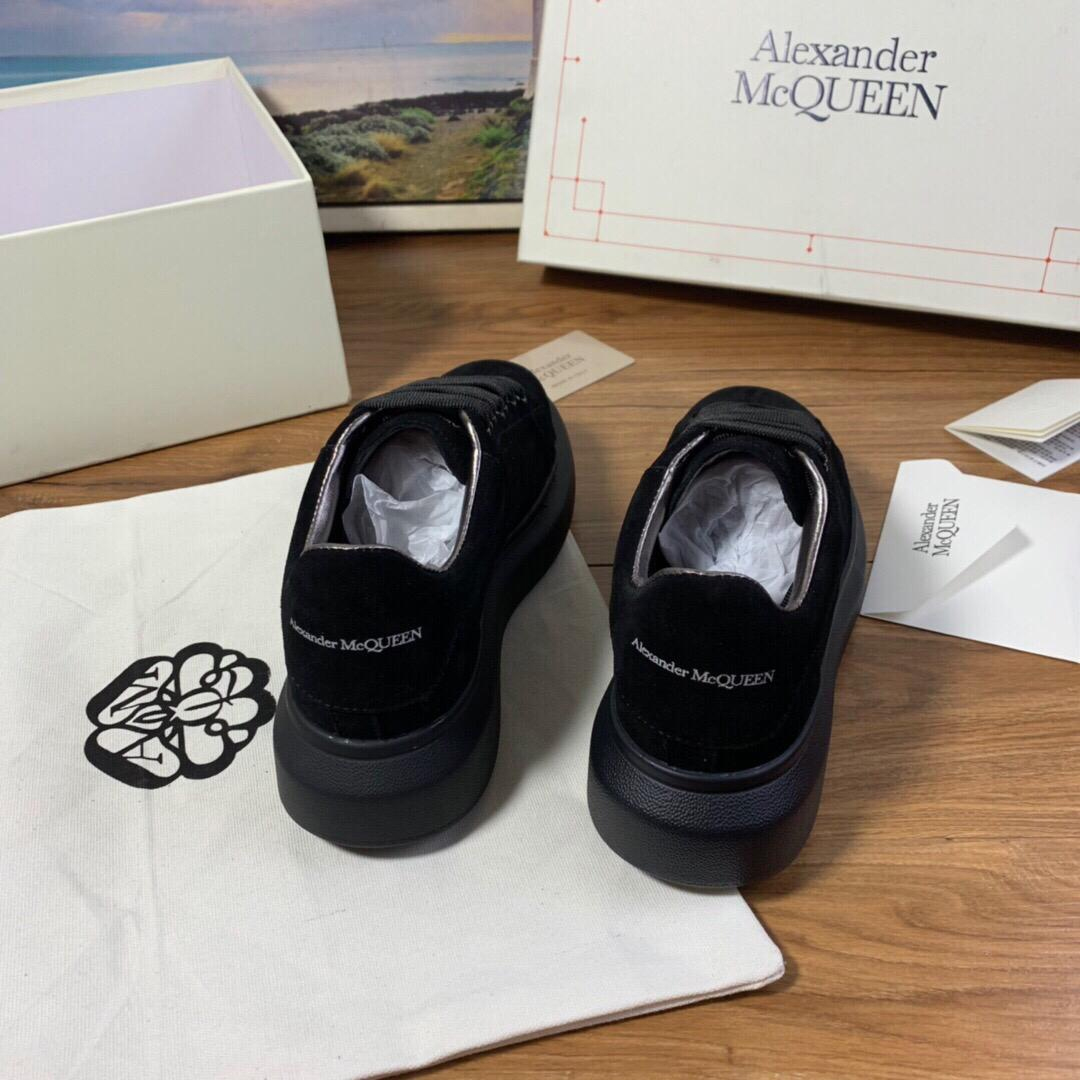 Alexander Mqueen Air Platform Black Suede Sneakers    - EUR FASHION