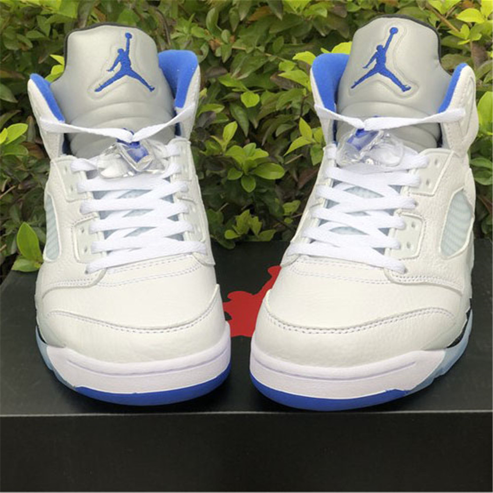 Air Jordan 5“Stealth 2.0” White And Blue Sneaker - EUR FASHION