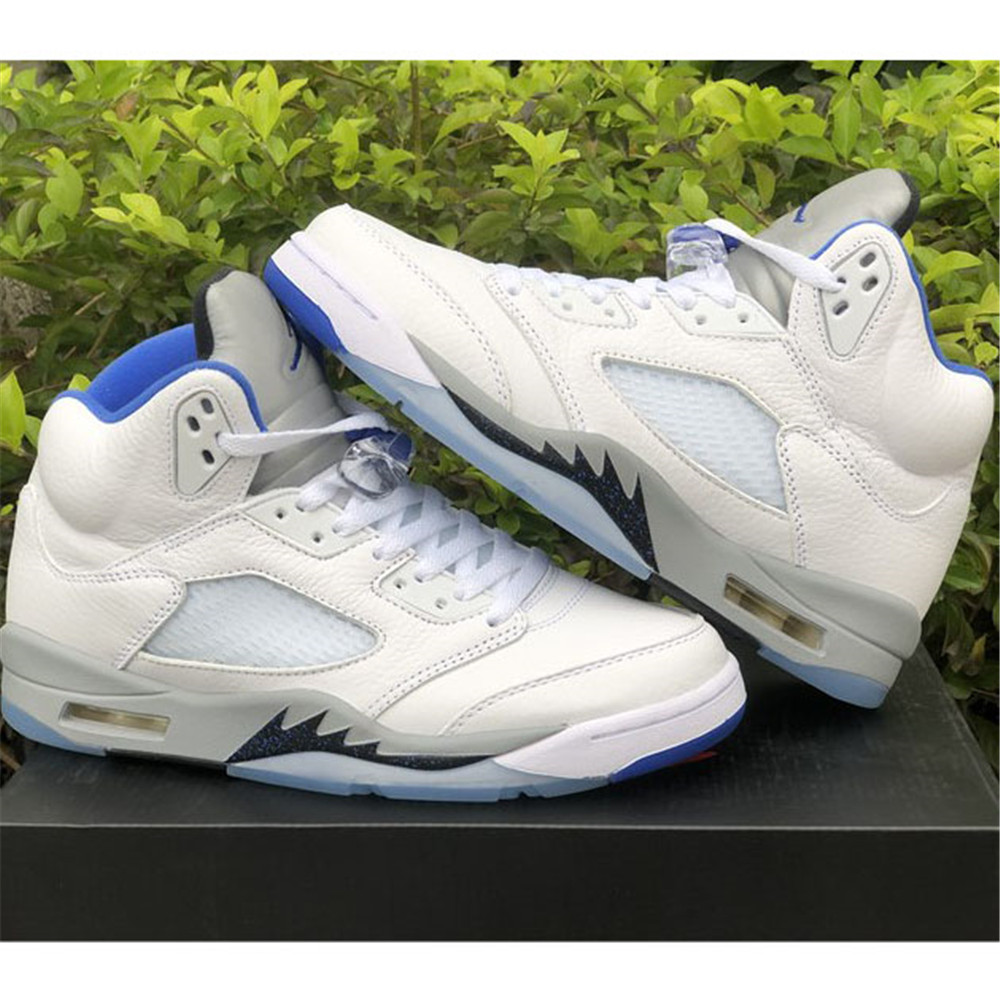 Air Jordan 5“Stealth 2.0” White And Blue Sneaker - EUR FASHION