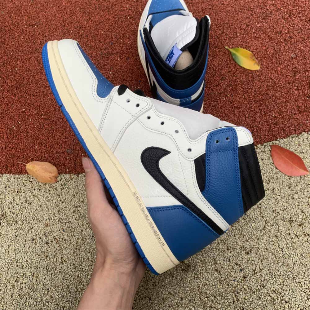 Jordan Travis Scott X Fragment X AJ1 High OG SP “Military Blue” - EUR FASHION
