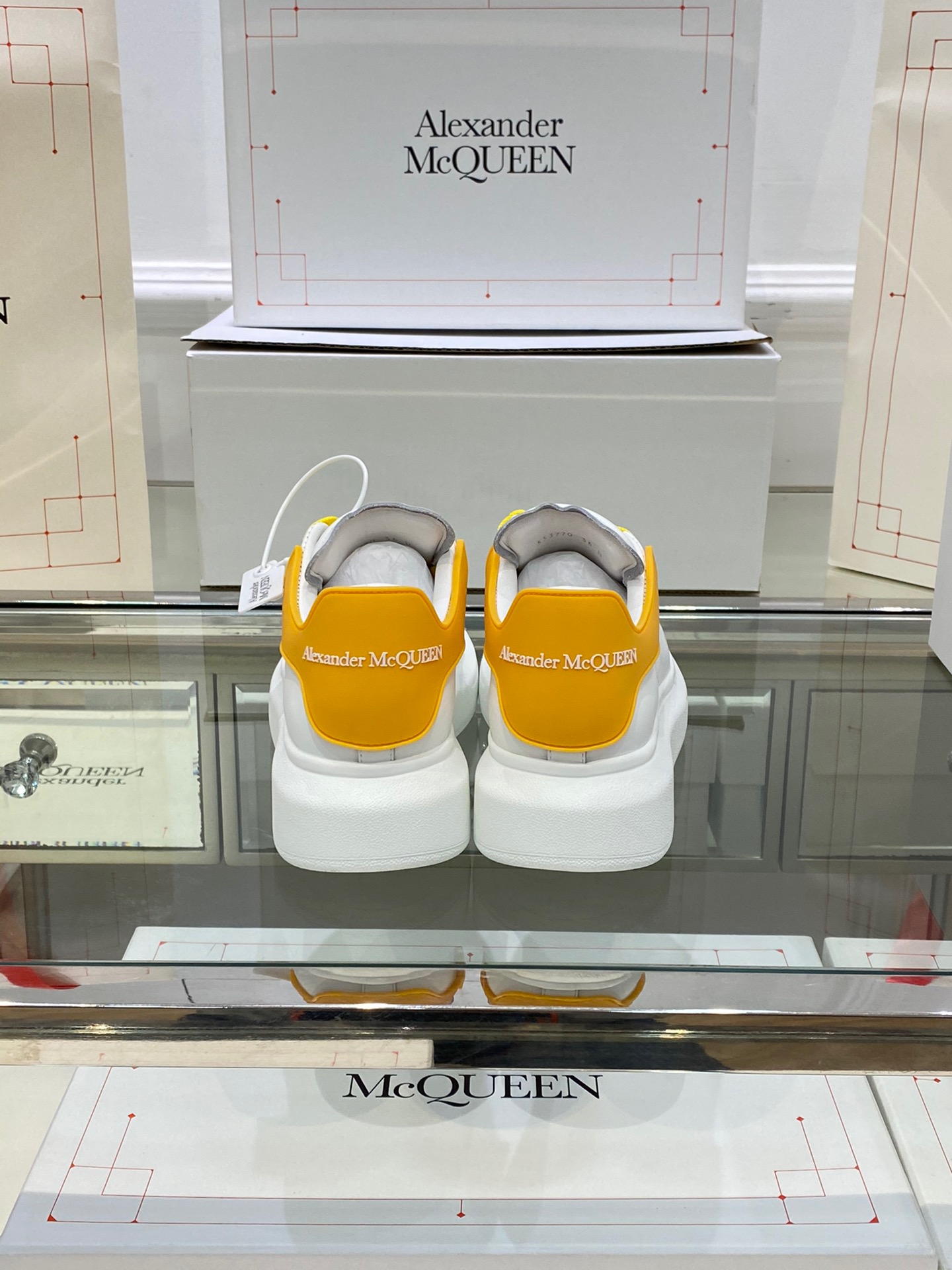 Alexander Mqueen Low-Top Air Platform Leather Sneakers    - EUR FASHION