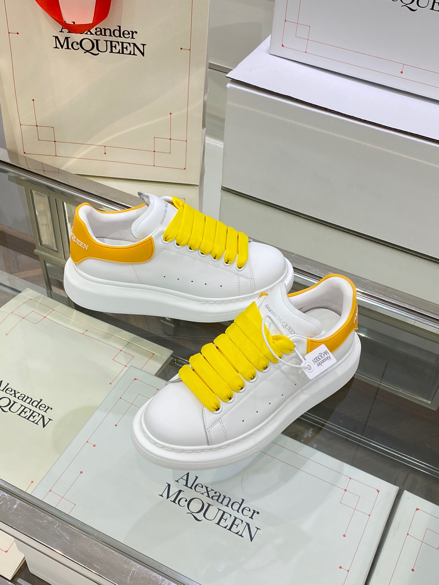 Alexander Mqueen Low-Top Air Platform Leather Sneakers    - EUR FASHION