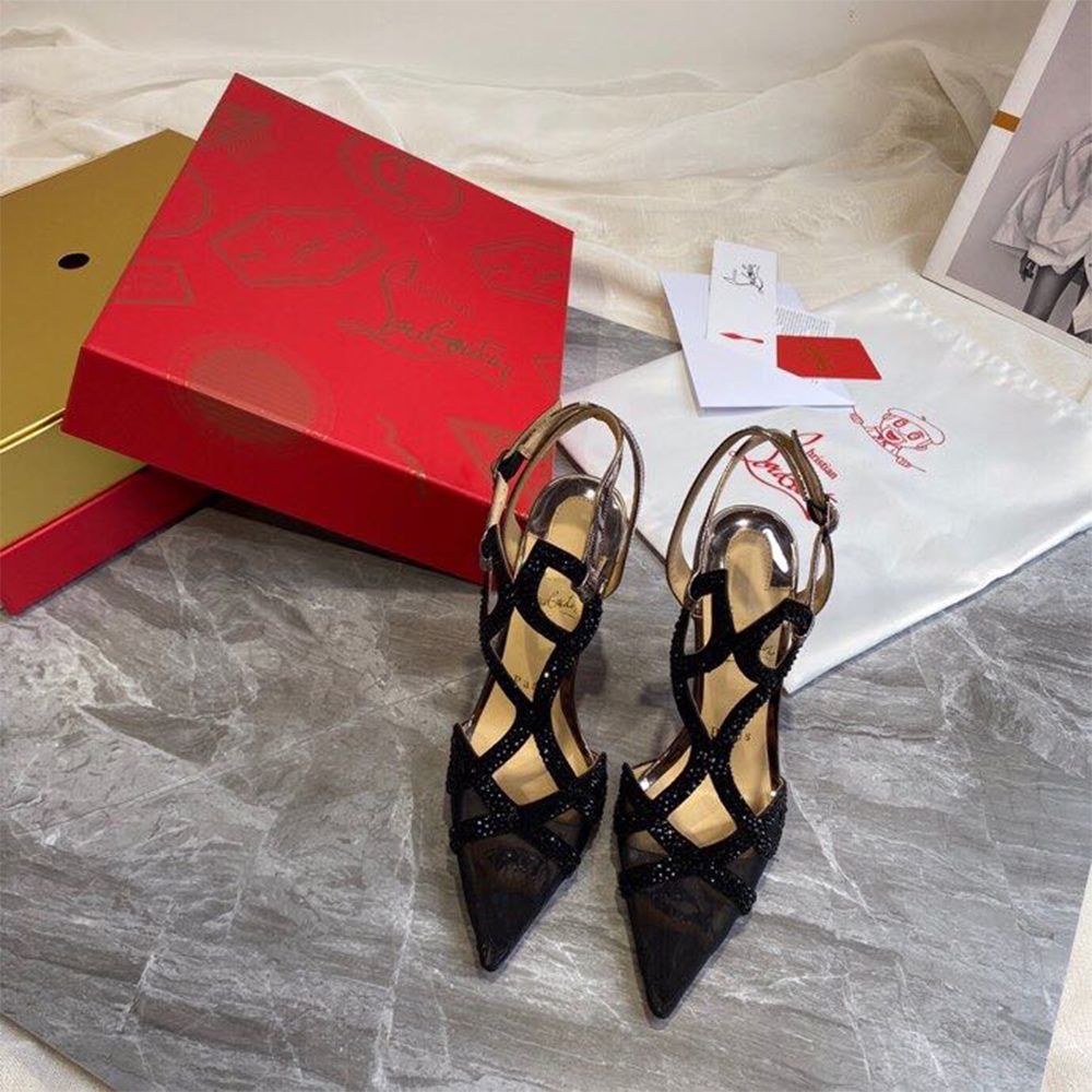 Christian Louboutin Double L Pump Strass 10CM - EUR FASHION