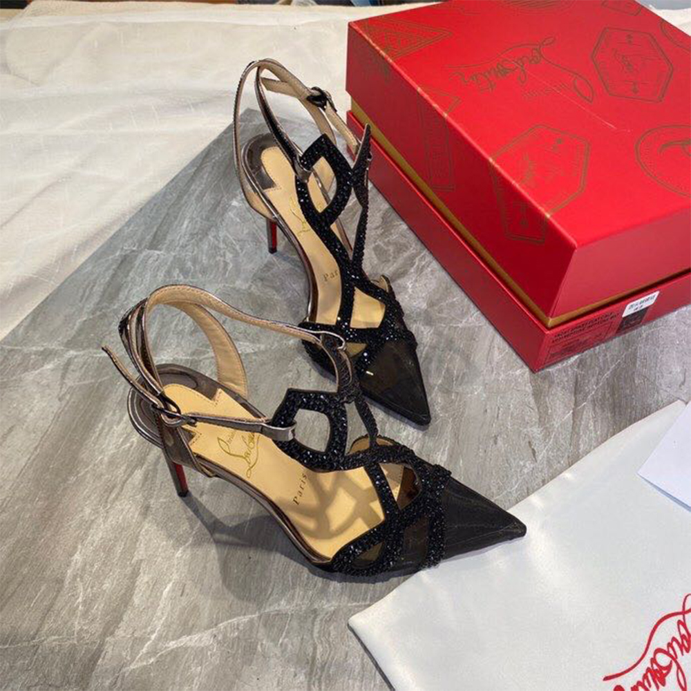 Christian Louboutin Double L Pump Strass 10CM - EUR FASHION