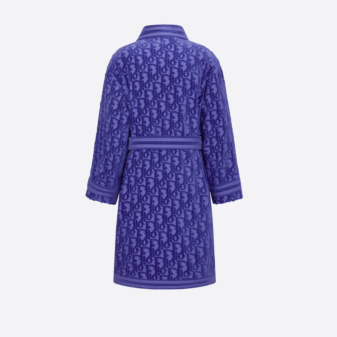 Dior Oblique Bathrobe In Purple - EUR FASHION