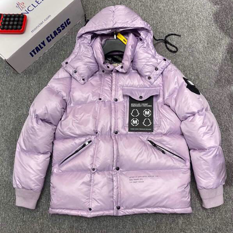 Moncler Anthemyx Short Down Jacket In Light Lilac - EUR FASHION