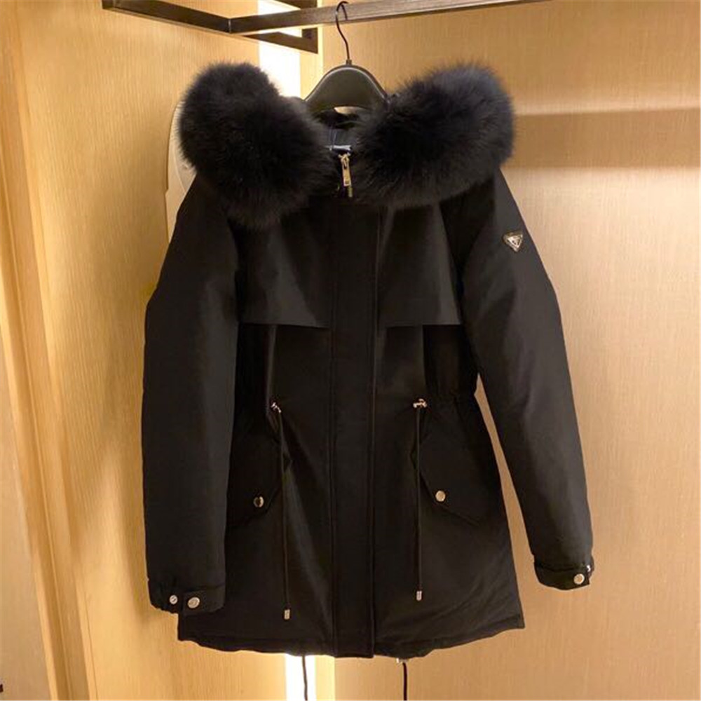 Prada Detachable Long Down Jacket(Black) - EUR FASHION