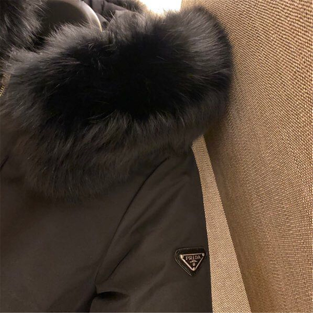 Prada Detachable Long Down Jacket(Black) - EUR FASHION